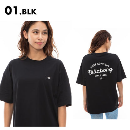 BILLABONG/ビラボン レディース 半袖 ラッシュガード LOGO S/S TEE RASH 2024 SPRING BE013-864 Tシャツ ティーシャツ 水着 体型カバー UVカット おしゃれ かわいい 紫外線対策 日焼け防止 ブランド 女性用【メール便発送 24SS-09】