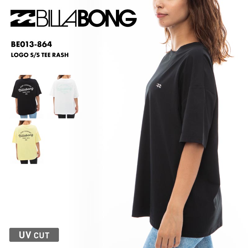 BILLABONG/ビラボン レディース 半袖 ラッシュガード LOGO S/S TEE RASH 2024 SPRING BE013-864 Tシャツ ティーシャツ 水着 体型カバー UVカット おしゃれ かわいい 紫外線対策 日焼け防止 ブランド 女性用【メール便発送 24SS-09】