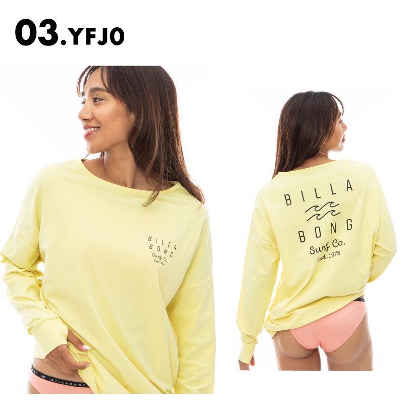 BILLABONG/ビラボン レディース 長袖 ラッシュガード LOGO L/S BOAT NECK TEE RASH 2024 SPRINの通販|  OC STYLE公式ストア