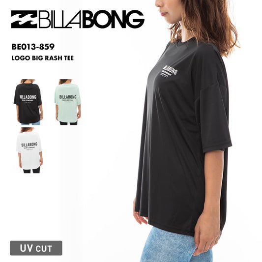 BILLABONG/ビラボン レディース 半袖 ラッシュガード LOGO BIG RASH TEE 2024 SPRING BE013-859 Tシャツ ティーシャツ 水着 体型カバー UVカット おしゃれ かわいい シンプル 紫外線対策 日焼け防止 女性用【メール便発送 24SS-09】