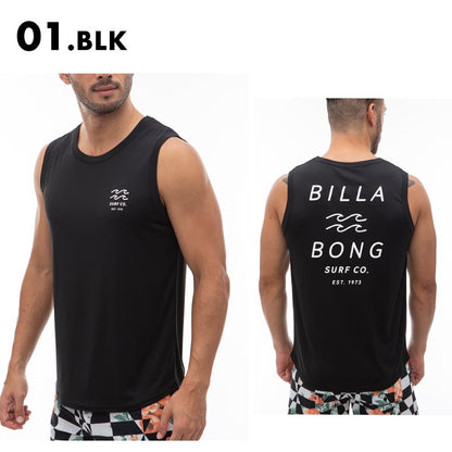 BILLABONG/ビラボン メンズ タンクトップ ラッシュガード RASH TANK 2024 SUMMER BE01A-854 水着 水陸両用 UVカット ノースリーブ UPF50+ 紫外線カット バックプリント ブランド 正規品 男性用【メール便発送 24SS-10】