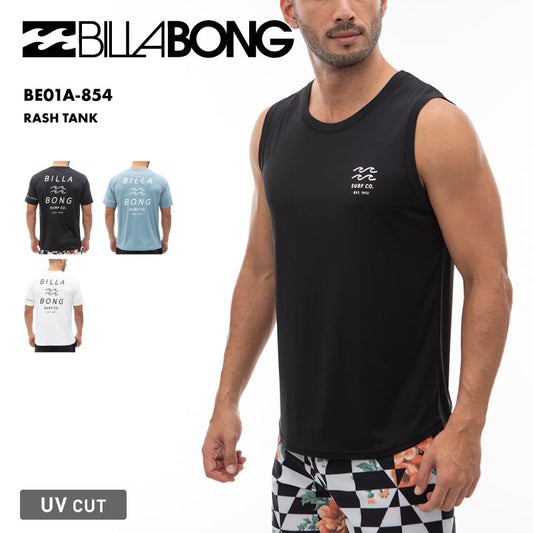 BILLABONG/ビラボン メンズ タンクトップ ラッシュガード RASH TANK 2024 SUMMER BE01A-854 水着 水陸両用 UVカット ノースリーブ UPF50+ 紫外線カット バックプリント ブランド 正規品 男性用【メール便発送 24SS-10】