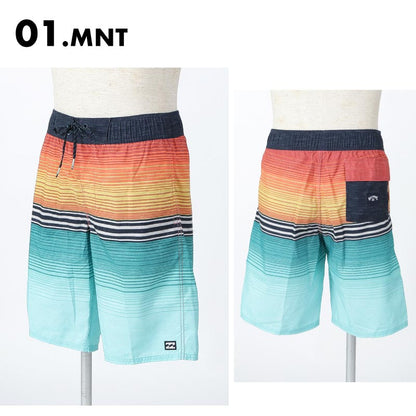 BILLABONG/ビラボン メンズ サーフパンツ ALL DAY STRIPE OG 2023 SPRING BD011-402 ボードショーツ サーフトランクス インナー付き 春夏 海 プール ハーフパンツ ブランド 男性用【メール便発送 24SS-05】