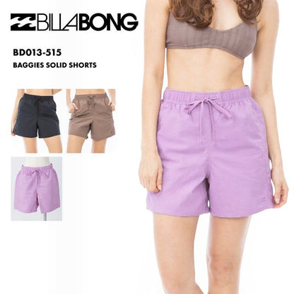 [倉庫一掃大SALE] BILLABONG/ビラボン レディース サーフパンツ BAGGIES SOLID SHORTS 2023 SPRING BD013-515 ボードショーツ サーフトランクス 無地 シンプル 水着 ブランド ロゴ ミドル丈 正規品 女性用[メール便発送 24SS-04]