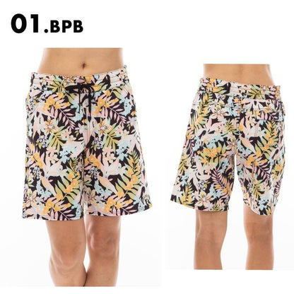 BILLABONG/ビラボン レディース サーフパンツ SURF CAPSULE LONG BOARDSHORTS 2024 SPRING BE013-502 ボードショーツ 水着 ハーフパンツ 短パン ショートパンツ 体型カバー おしゃれ かわいい 花柄 ブランド 女性用【メール便発送 24SS-09】