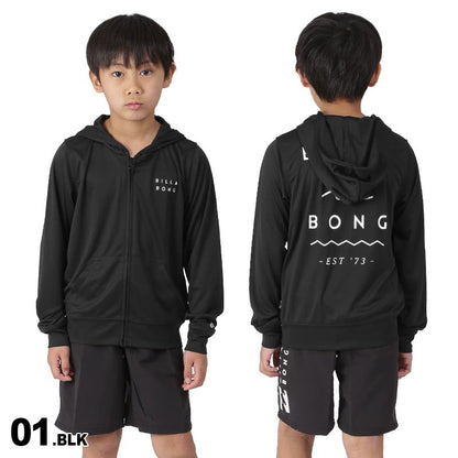 BILLABONG/빌라본 키즈 러쉬 가드 파커 BD015-852 러쉬 파커 지퍼 업 후드 첨부 UV컷 UPF50+ 긴 소매 풀 해수욕 비치 주니어 어린이용 어린이용 소년용 