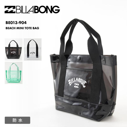 BILLABONG/ビラボン レディース ビーチバッグ BEACH MINI TOTE BAG 2024 SPRING BE013-904 透明 透明バッグ クリアバッグ ハンドバッグ ミニバッグ 海 PVCクリア素材 ロゴ ブランド 女性用