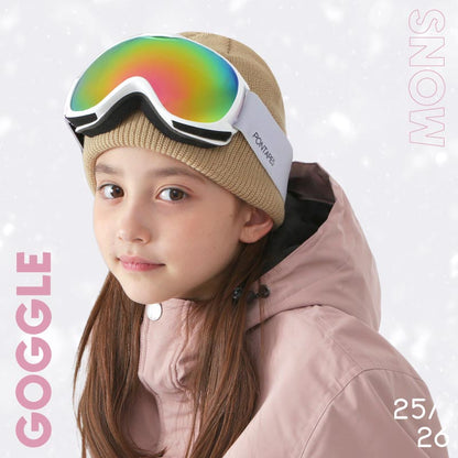 UV 구면 고글 스노우 고글 주니어 PONTAPES PNKID-681 