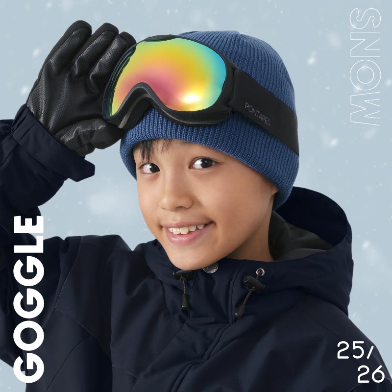 UV 구면 고글 스노우 고글 주니어 PONTAPES PNKID-681 