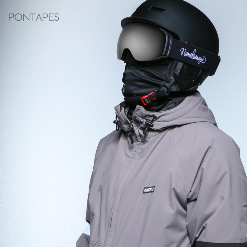 방한 폭풍 바라클라바 스노웨어 맨즈 레이디스 PONTAPES PONF-103 