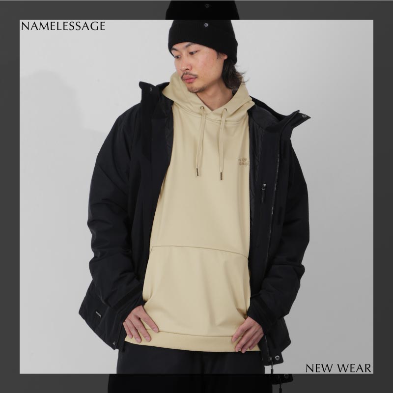 발수 방수 방풍 본딩 풀오버 스노웨어 맨즈 레이디스 namelessage age-75FB 