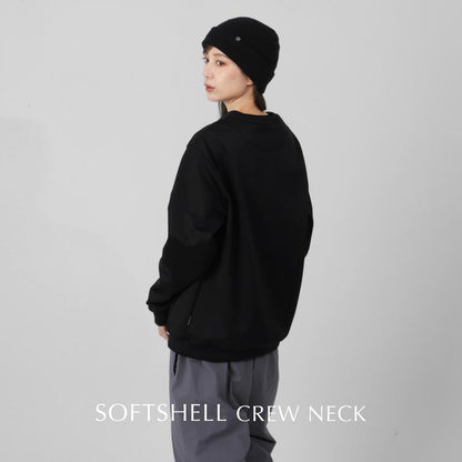 スノーボードウェア ソフトシェル メンズ レディース トレーナー クルーネック スノーインナー フリース スキーウェア スノーウェア 4層 撥水 防風 保温 透湿  namelessage/ネームレスエイジ NALY-1913