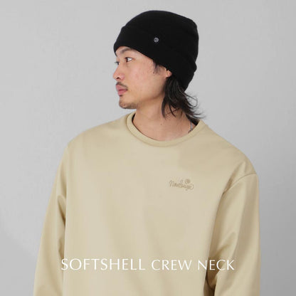 スノーボードウェア ソフトシェル メンズ レディース トレーナー クルーネック スノーインナー フリース スキーウェア スノーウェア 4層 撥水 防風 保温 透湿  namelessage/ネームレスエイジ NALY-1913