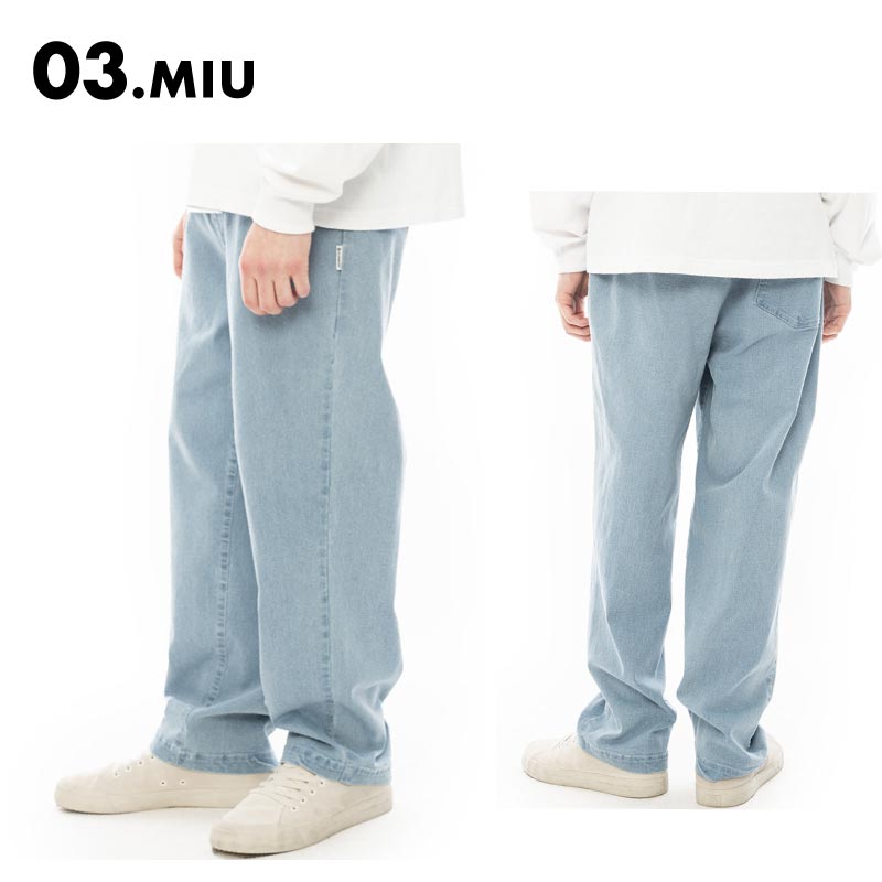 ELEMENT/エレメント メンズ スケートボードパンツ デニム SHOD PANTS STD 2024 SPRING スケートパンツ ロングパンツ スケーター イージーパンツ BE021-700