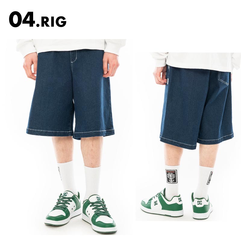 ELEMENT/エレメント メンズ スケートボードパンツ デニム SHOD SHORTS STD 2024 SPRING ショートパンツ ハーフパンツ 短パン スケーター BE021-600