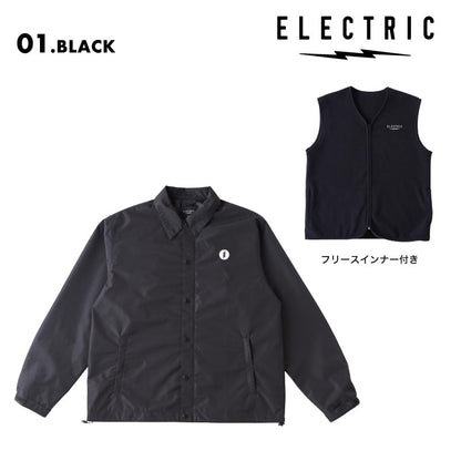 ELECTRIC/エレクトリック メンズ スノージャケット INNER FLEECE COACH JACKET 2024FALL/WINTER E24FJ08 スノボウェア スノーボードウェア スキーウェア ボードウェア 防寒 ブランド おしゃれ 男性用