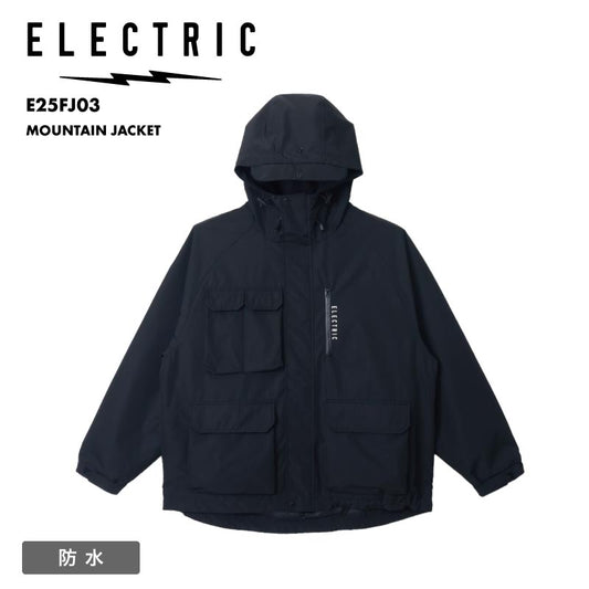 ELECTRIC/エレクトリック メンズ スノージャケット MOUNTAIN JACKET 2025 FALL WINTER E25FJ03 スノーウェア スノーボードウェア スノボウェア スキーウェア 上着 アウター 防寒 シンプル ロゴ ブランド 男性用