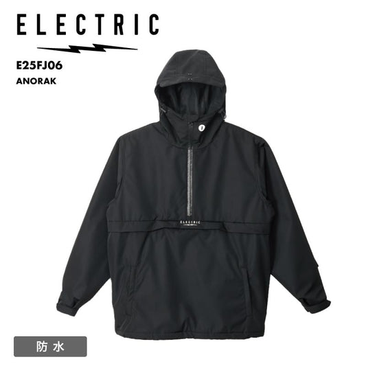 ELECTRIC/エレクトリック メンズ スノージャケット ANORAK 2025 FALL WINTER E25FJ06 スノーウェア スノーボードウェア スノボウェア スキーウェア 上着 アウター 防寒 シンプル ロゴ ブランド 男性用