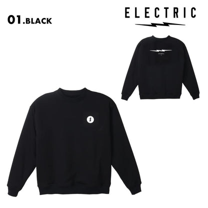 ELECTRIC/エレクトリック メンズ 撥水 トレーナー ICON LOGO REVERSIBLE CREW 2024FALL/WINTER E24FU20 スノボウェア スノーボードウェア スキーウェア ボードウェア 防寒 ブランド おしゃれ 男性用