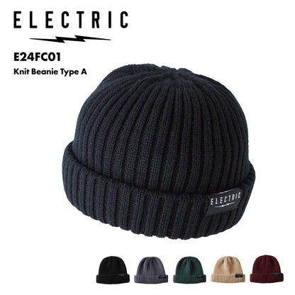 ELECTRIC/エレクトリック メンズ＆レディース ニット帽 Knit Beanie Type A 2024FALL/WINTER E24FC01 帽子 スノボ スノーボード スキー 防寒 ブランド おしゃれ 男性用【メール便発送 13桁用24F】