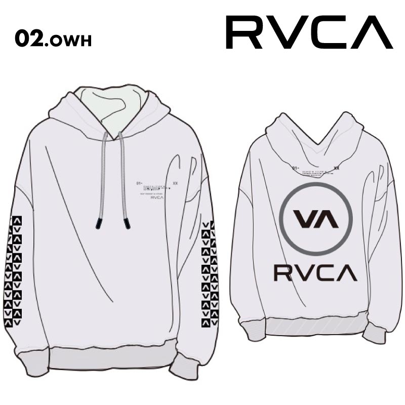 RVCA/ルーカ メンズ 撥水 パーカー REFLECTIVE BAS HD 2024 HOLIDAY BE04B-016 長袖 フード付き フーディ 長そで 秋冬 防風 スキー スノボ 男性用 防寒 男性用