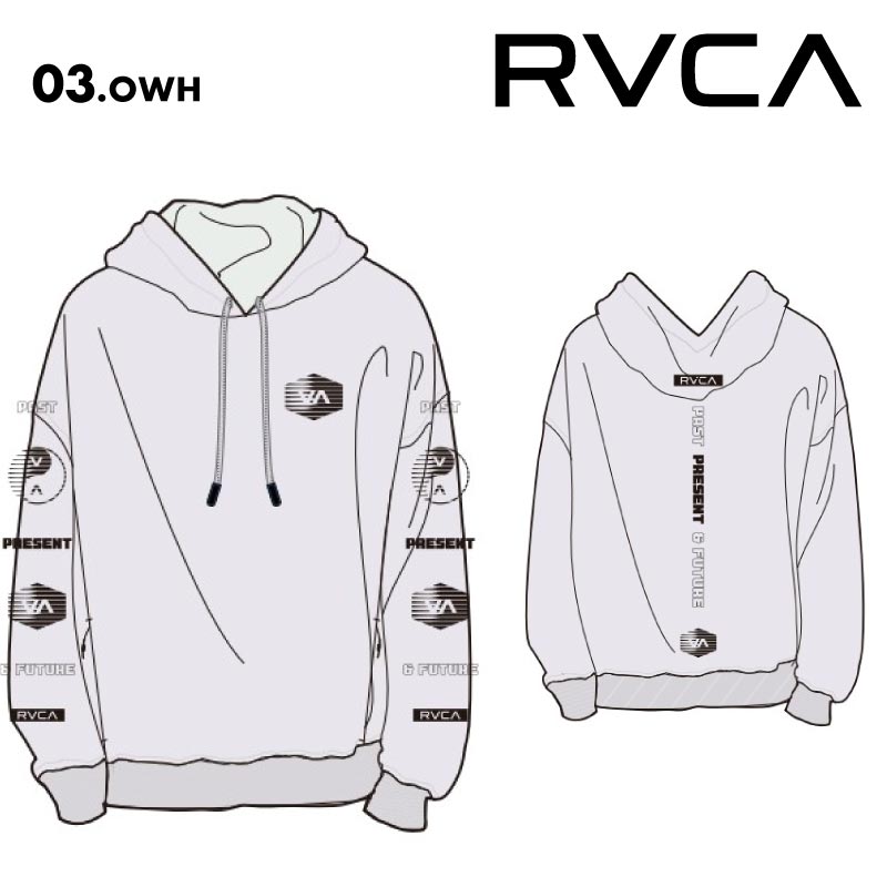 RVCA/ルーカ メンズ 撥水 パーカー ELEMENT STREAKS HD 2024 HOLIDAY BE04B-017 長袖 フード付き フーディ 長そで 秋冬 防風 スキー スノボ 男性用 防寒 男性用