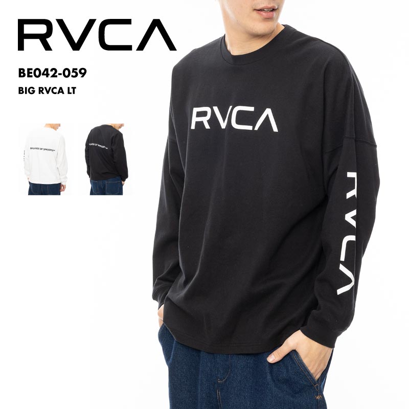 RVCA/ルーカ メンズ 長袖 Tシャツ BIG RVCA LT 2024 FALL＆WINTER  BE042-059 ロンT ビッグシルエット ルーズシルエット コットン ロンティー トップス ロゴ ブランド 秋冬 男性用 男性用【メール便発送 24FW-03】