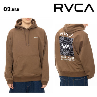 RVCA/ルーカ メンズ パーカー BALANCE BOX HD 2024 FALL＆WINTER  BE042-040 プルオーバー ビッグシルエット ルーズシルエットシルエット フード付き フーディ ロゴ ロゴ ブランド 秋冬 男性用 男性用