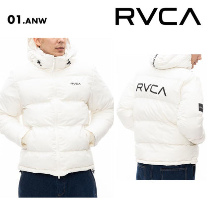 RVCA/ルーカ メンズ アウター RVCA PUFFER JACKET 2024 FALL＆WINTER  BE042-767 ジャケット フード着脱可能 ドローコード 二重袖リブ 撥水 防寒 暖かい パファージャケット 秋冬 男性用 男性用