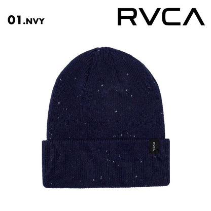 RVCA/ルーカ メンズ ニット帽 MAPLE BEANIE 2024 FALL＆WINTER  BE042-942 ビーニー 帽子 スノーボード スキー ニットキャップキャップ 防寒 リブ編み カフビーニー ロゴ 秋冬 男性用【メール便発送 24FW-03】