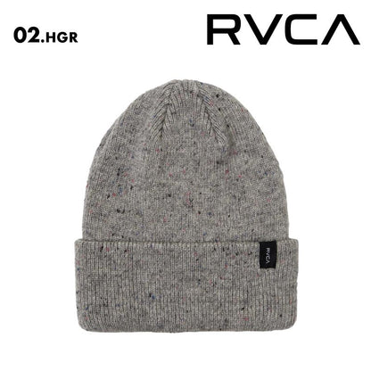 RVCA/ルーカ メンズ ニット帽 MAPLE BEANIE 2024 FALL＆WINTER  BE042-942 ビーニー 帽子 スノーボード スキー ニットキャップキャップ 防寒 リブ編み カフビーニー ロゴ 秋冬 男性用【メール便発送 24FW-03】