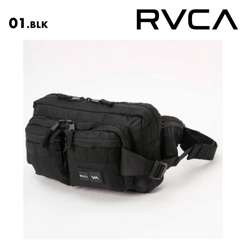 RVCA/ルーカ メンズ ウエストバッグ WAIST PACK DELUXE 2024 FALL＆WINTER  BE042-904 ボディバッグ ウエストポーチ サイドポケット 小物入れ 斜め掛け ミニバッグ シンプル かっこいい ロゴ ブランド 男性用