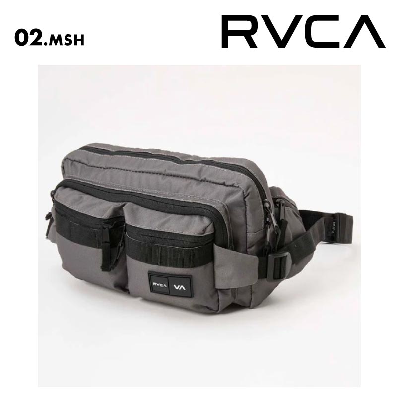 RVCA/ルーカ メンズ ウエストバッグ WAIST PACK DELUXE 2024 FALL＆WINTER  BE042-904 ボディバッグ ウエストポーチ サイドポケット 小物入れ 斜め掛け ミニバッグ シンプル かっこいい ロゴ ブランド 男性用