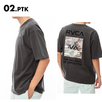 RVCA/ルーカ メンズ 半袖 Ｔシャツ THRASHED BOX RVCA TEE 2024 SPRING BE041-224 コットン 大きめサイズ クルーネック ブランド ロゴ ビッグ ブラック おしゃれ 春夏 正規品 男性用【メール便発送 24SS-03】