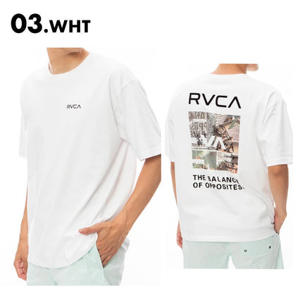 RVCA/ルーカ メンズ 半袖 Ｔシャツ THRASHED BOX RVCA TEE 2024 SPRING BE041-224 コットン 大きめサイズ クルーネック ブランド ロゴ ビッグ ブラック おしゃれ 春夏 正規品 男性用【メール便発送 24SS-03】