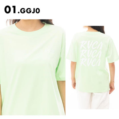 RVCA/ルーカ レディース 半袖 Ｔシャツ SPIRIT ST 2024 SPRING BE043-213 ティーシャツ バックプリント カジュアル クルーネック ブラック ホワイト ブランド おしゃれ 春夏 正規品 女性用【メール便発送 24SS-03】