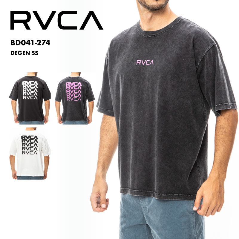 RVCA/ルーカ メンズ 半袖 Tシャツ DEGEN SS 2023 SUMMER BD041-274 トップス TEE カットソー 春夏 半そで ブランド おしゃれ ギフト プレゼント 男性用【メール便発送 24SS-05】