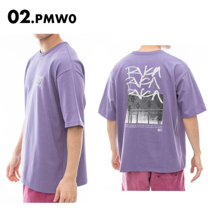 RVCA/ルーカ メンズ Tシャツ SCRAWLS 2024 SUMMER BE04A-233 半袖 夏服 トップス プリント おしゃれ ブランド ユニセックス バックプリント コットン カジュアル 男性用【メール便発送 24SS-09】