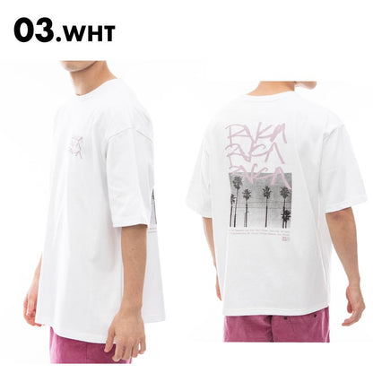 RVCA/ルーカ メンズ Tシャツ SCRAWLS 2024 SUMMER BE04A-233 半袖 夏服 トップス プリント おしゃれ ブランド ユニセックス バックプリント コットン カジュアル 男性用【メール便発送 24SS-09】