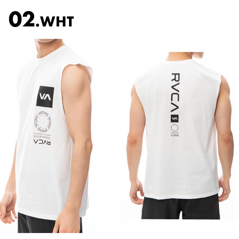 RVCA/ルーカ メンズ タンクトップラッシュガード VA VENT SURF TANK 2024 SPRING BE041-806 ティーシャツ UVカット 紫外線カット 水着 海水浴 プール ブランド おしゃれ 春夏 正規品 男性用【メール便発送 24SS-03】