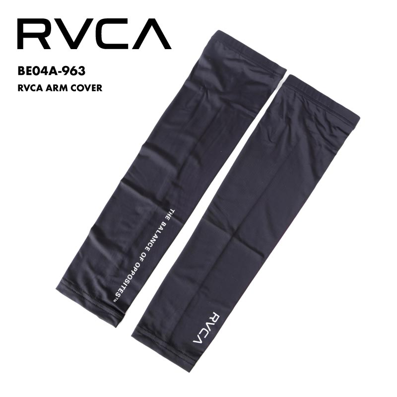 RVCA/ルーカ レディース アームガード RVCA ARM COVER 2024 SUMMER BE04A-963 アームカバー 紫外線対策 ブラック 黒 シンプル アウトドア フェス サーフィン おしゃれ ブランド 男性用【メール便発送 24SS-09】