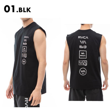 RVCA/ルーカ メンズ ラッシュガードタンクトップ ALL LOGO SURF TANK 2024 SUMMER BE04A-864 男性用【メール便発送 24SS-11】