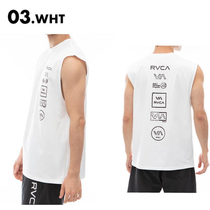 RVCA/ルーカ メンズ ラッシュガードタンクトップ ALL LOGO SURF TANK 2024 SUMMER BE04A-864 男性用【メール便発送 24SS-11】