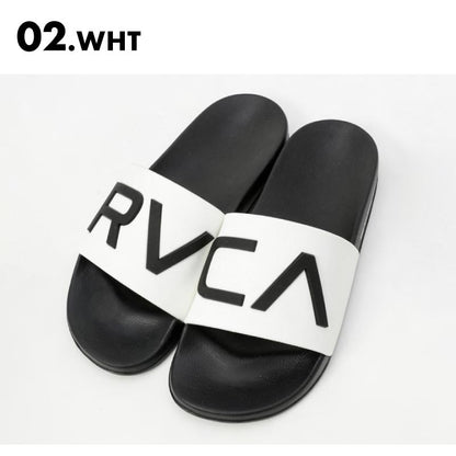 RVCA/ルーカ メンズ シャワーサンダル RVCA SHOWER SLIDE 2024 SPRING BE041-970 スリッパ ルームシューズ ベランダサンダル ビーサン ビーチサンダル おしゃれ ブランド 黒 スポーティー 海水浴 男性用