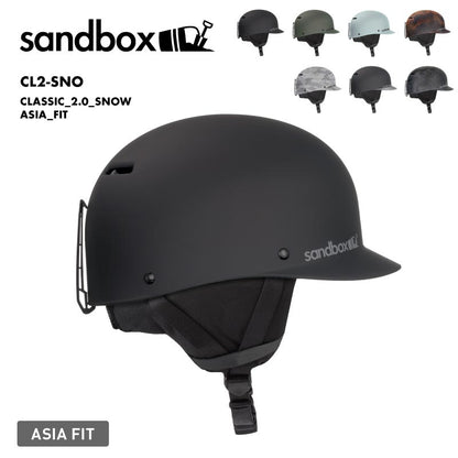 SANDBOX/サンドボックス メンズ＆レディース ヘルメット CLASSIC_2.0_SNOW_ASIA_FIT 2024-25 SNOW CL2-SNO スノボ スノーボード スキー 安全 ブランド 男性用