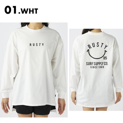 RUSTY/ラスティー レディース 長袖ラッシュTシャツ ベアテックス長袖UVTシャツ 2024 S/S 924464 女性用【メール便発送 24SS-11】