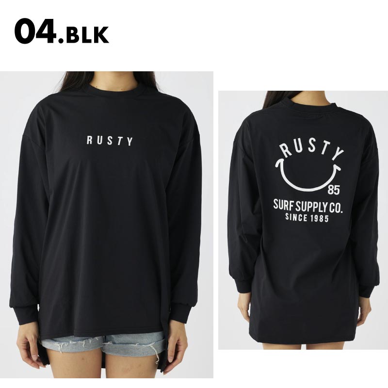 RUSTY/ラスティー レディース 長袖ラッシュTシャツ ベアテックス長袖UVTシャツ 2024 S/S 924464 女性用【メール便発送 24SS-11】