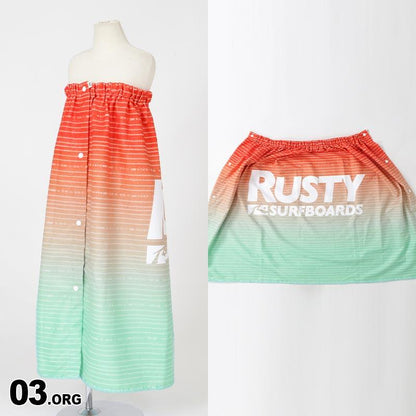 RUSTY/Rusty Kids Wrap Towel 963953 Rolled Towel Change of Clothes Towel Bath Towel Beach Towel 80x55cm Pool Sea Bathing Beach Junior For Children For Children For Boys For Girls 
