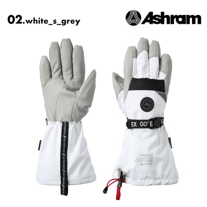 ASHRAM/アシュラム メンズ GORE-TEX 5指グローブ ECWGS FINGER 2024-25 SNOW ECWGS FINGER スノーボード スキー ウインタースポーツ ゴアテックス 手袋 防寒 正規品 ゴートレザー 男性用