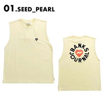 BANKS JOURNAL/バンクスジャーナル メンズ タンクトップ HEART BUND CUT TEE 2024 SUMMER ASMU1108 男性用【メール便発送 24SS-11】